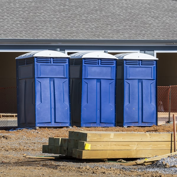 is there a specific order in which to place multiple porta potties in McCutchenville Ohio